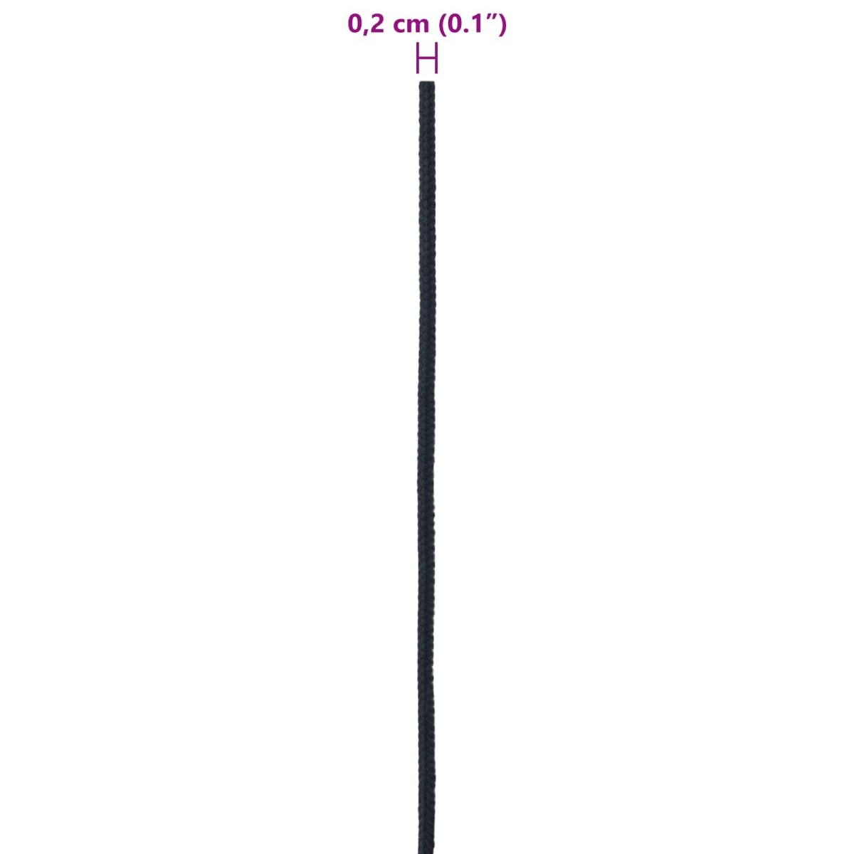 vidaXL Σχοινί Boat 0.2 mm 50 m Βασιλικό Μπλε Πολυεστέρας