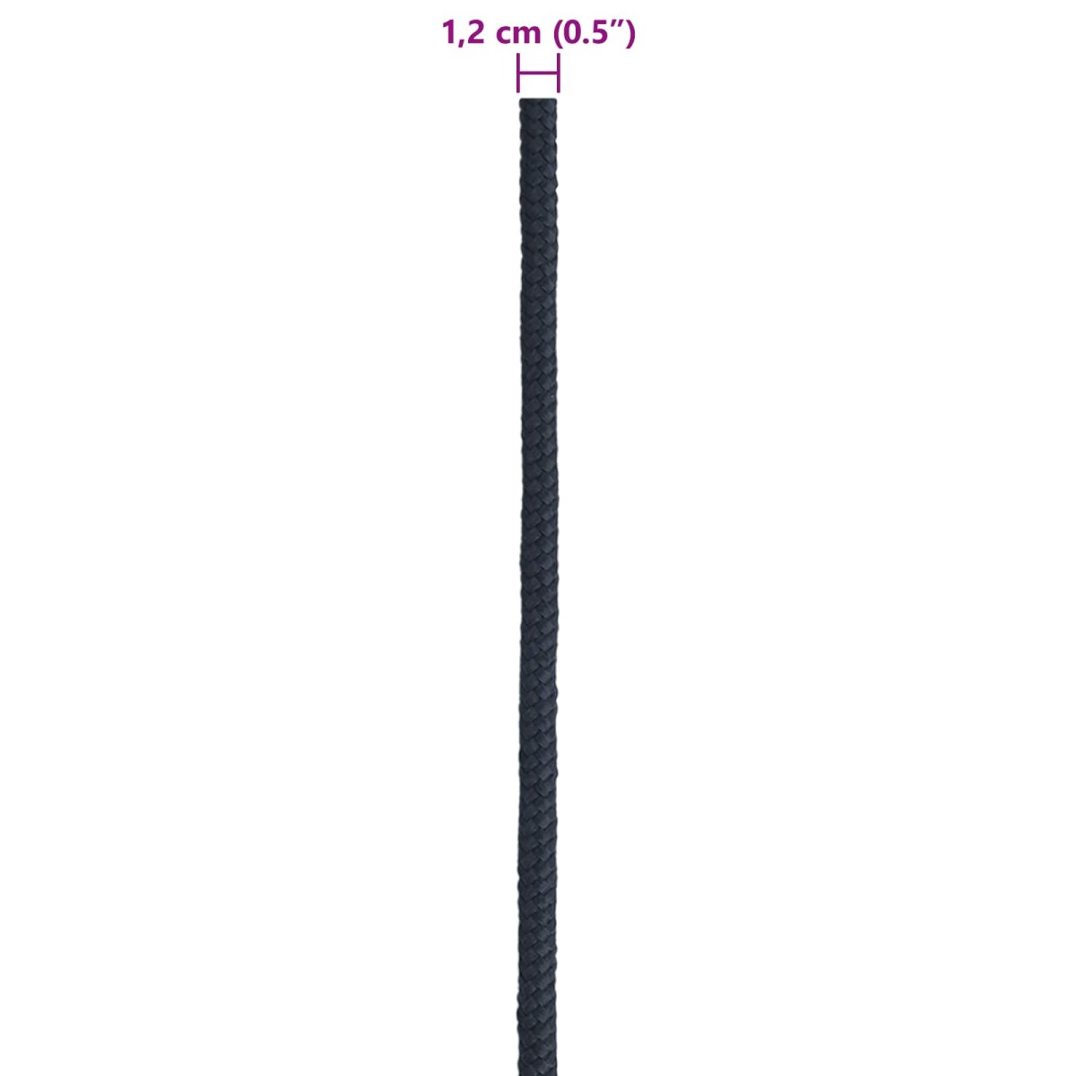 vidaXL Σχοινί Boat 1.2 mm 100 m Βασιλικό Μπλε Πολυεστέρας