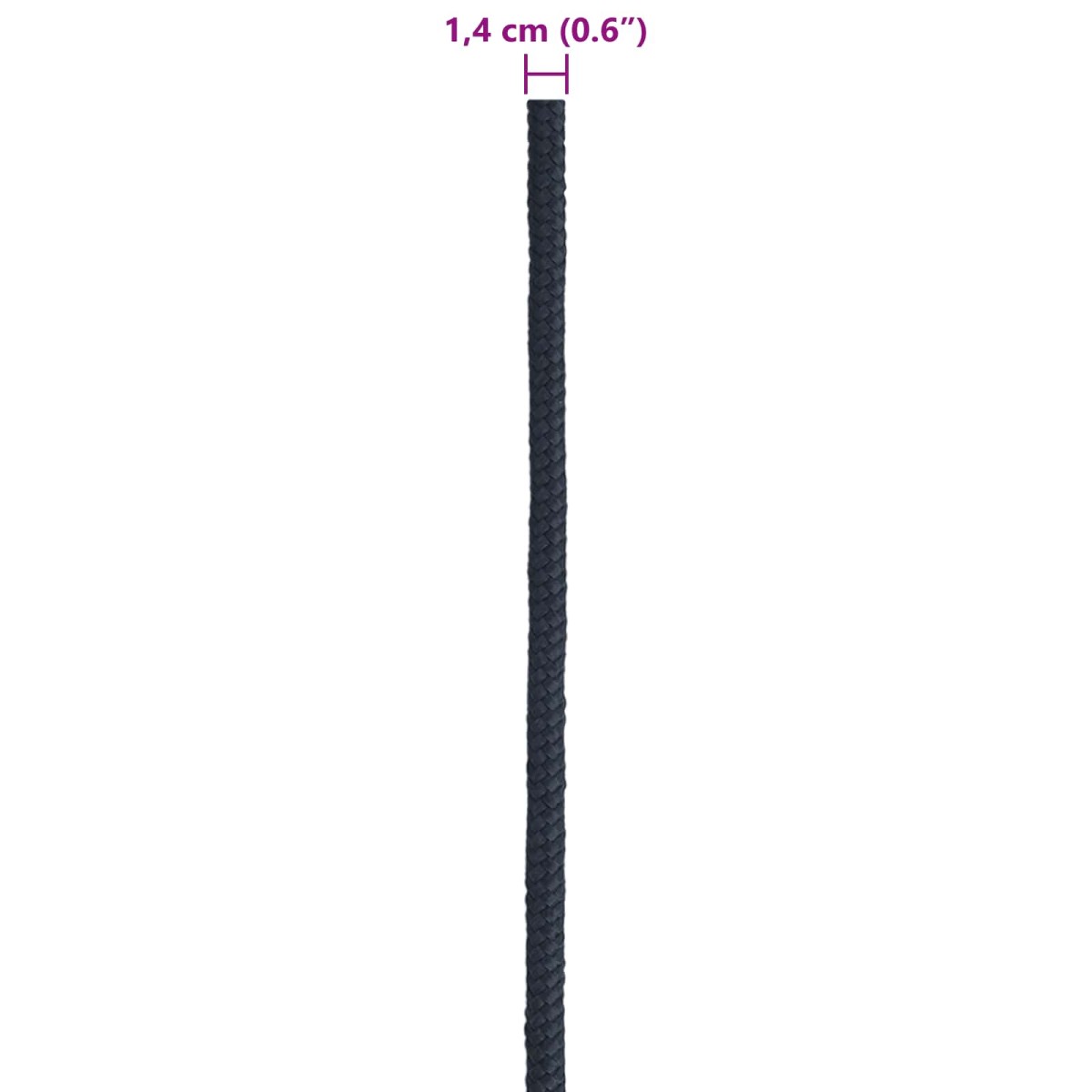 vidaXL Σχοινί Boat 1.4 mm 100 m Βασιλικό Μπλε Πολυεστέρας