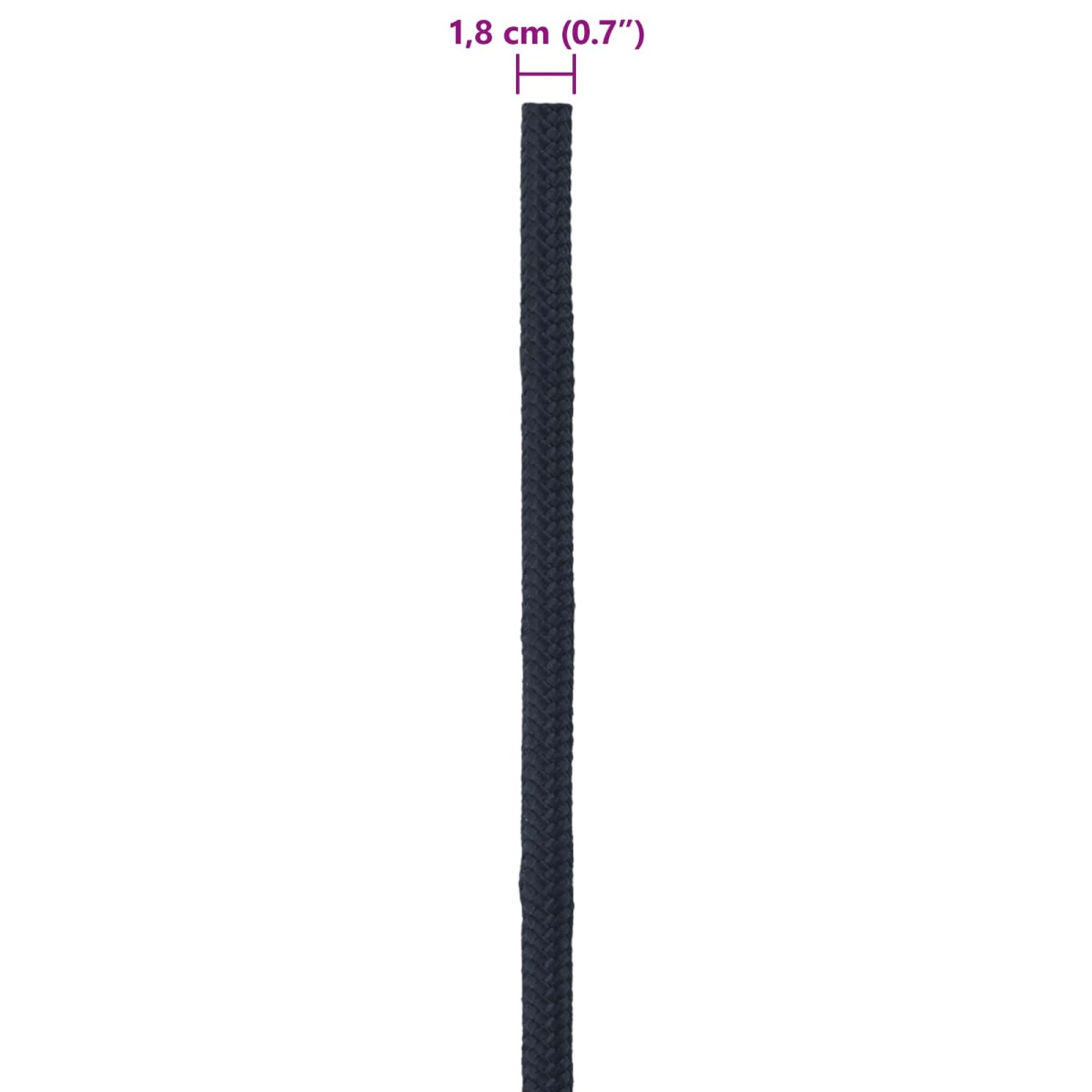 vidaXL Σχοινί Boat 1.8 mm 50 m Βασιλικό Μπλε Πολυεστέρας