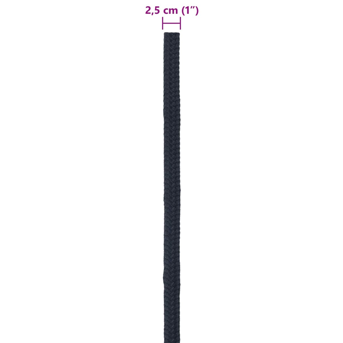 vidaXL Σχοινί Boat 2.5 mm 50 m Βασιλικό Μπλε Πολυεστέρας