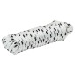 vidaXL Σχοινί Boat 12 mm 12 m Λευκό και Μαύρο Πολυεστέρας