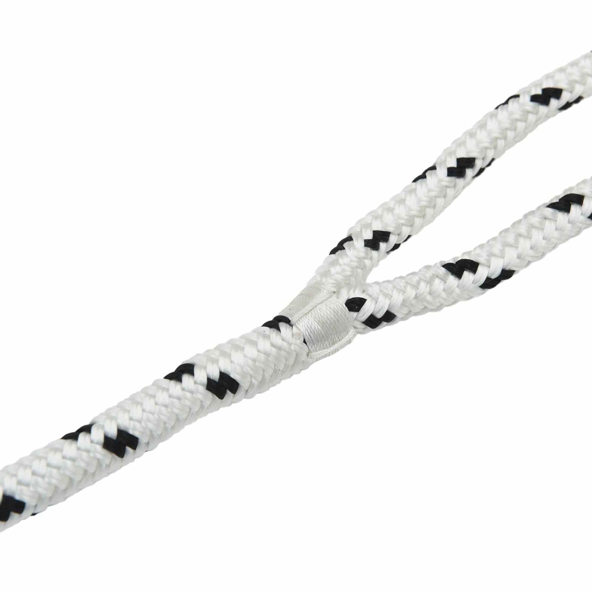 vidaXL Σχοινί Boat 2 mm 15 m Λευκό και Μαύρο Πολυεστέρας