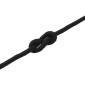 vidaXL Σχοινί Boat 10 mm 12 m Μαύρο Πολυεστέρας