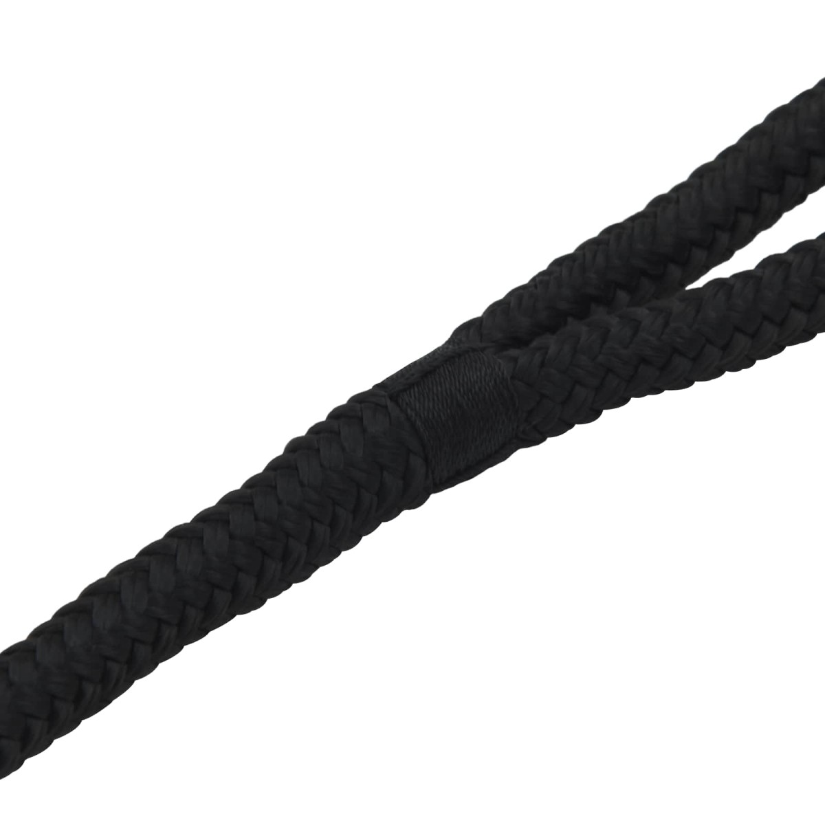 vidaXL Σχοινί Boat 14 mm 9 m Μαύρο Πολυεστέρας