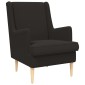 vidaXL Πολυθρόνα Μαύρο Ύφασμα