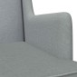 vidaXL Κουνιστή καρέκλα Ανοιχτό γκρι 62 x 80 x 85 εκ ύφασμα
