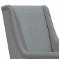 vidaXL Κουνιστή καρέκλα Ανοιχτό γκρι 62 x 80 x 85 εκ ύφασμα