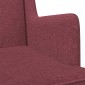 vidaXL Κουνιστή καρέκλα Κόκκινο 62 x 80 x 85 εκ ύφασμα