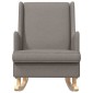 vidaXL Κουνιστή καρέκλα Taupe 62 x 80 x 85 εκ ύφασμα