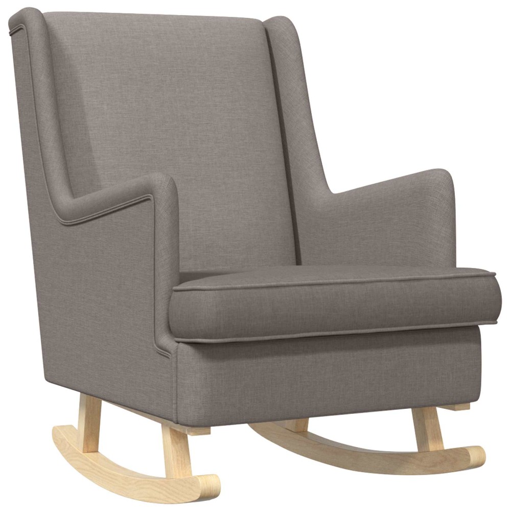vidaXL Κουνιστή καρέκλα Taupe 62 x 80 x 85 εκ ύφασμα