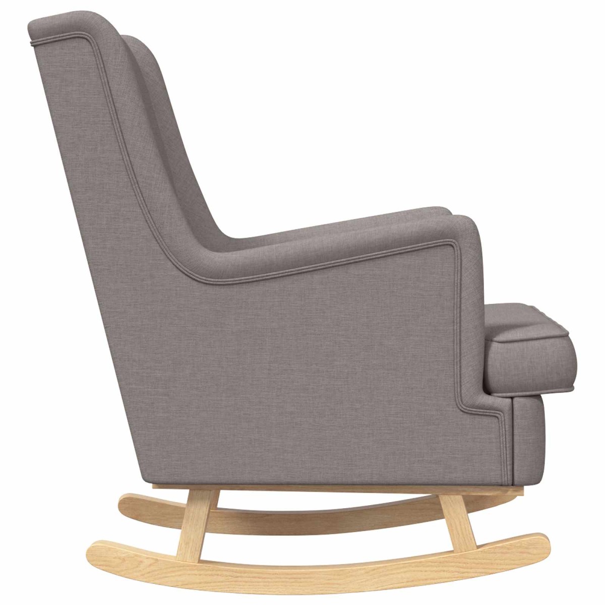 vidaXL Κουνιστή καρέκλα Taupe 62 x 80 x 85 εκ ύφασμα