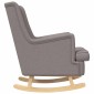 vidaXL Κουνιστή καρέκλα Taupe 62 x 80 x 85 εκ ύφασμα