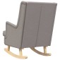 vidaXL Κουνιστή καρέκλα Taupe 62 x 80 x 85 εκ ύφασμα