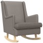 vidaXL Κουνιστή καρέκλα Taupe 62 x 80 x 85 εκ ύφασμα