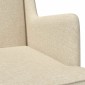 vidaXL Κουνιστή καρέκλα Κρεμ 62 x 80 x 85 εκ ύφασμα