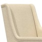 vidaXL Κουνιστή καρέκλα Κρεμ 62 x 80 x 85 εκ ύφασμα