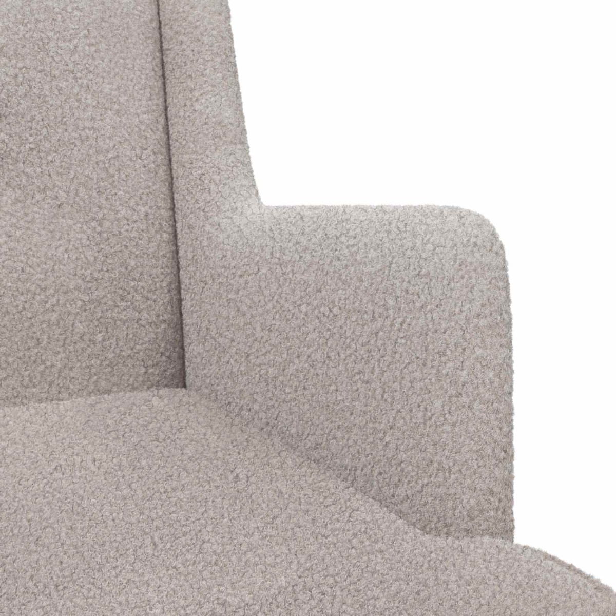 vidaXL Κουνιστή καρέκλα Ανοιχτό γκρι 62 x 80 x 85 εκ Μπουκλέ