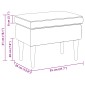 vidaXL Πολυθρόνα Ποδιών Ανοιχτό γκρι 55 x 35 x 41 εκ Πολυεστέρας