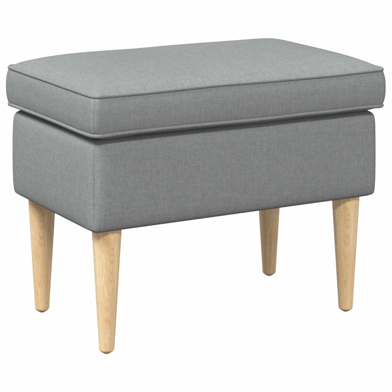 vidaXL Πολυθρόνα Ποδιών Ανοιχτό γκρι 55 x 35 x 41 εκ Πολυεστέρας