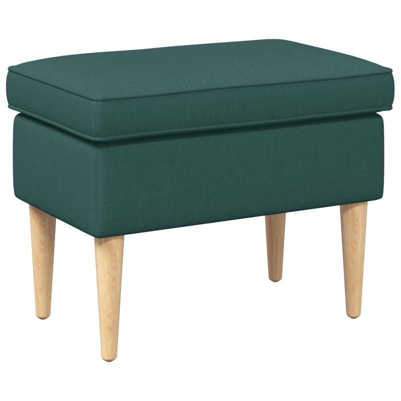 vidaXL Πολυθρόνα Ποδιών Σκούρο Πράσινο 55 x 35 x 41 εκ