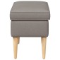 vidaXL Πολυθρόνα Ποδιών Taupe 55 x 35 x 41 εκ