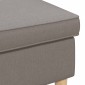 vidaXL Πολυθρόνα Ποδιών Taupe 55 x 35 x 41 εκ