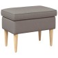 vidaXL Πολυθρόνα Ποδιών Taupe 55 x 35 x 41 εκ