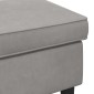 vidaXL Πολυθρόνα Ποδιών Ανοιχτό γκρι 55 x 35 x 41 εκ Βελούδο