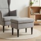 vidaXL Πολυθρόνα Ποδιών Ανοιχτό γκρι 55 x 35 x 41 εκ Βελούδο
