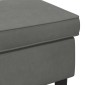 vidaXL Πολυθρόνα Ποδιών Σκούρο Γκρι 55 x 35 x 41 εκ Βελούδο