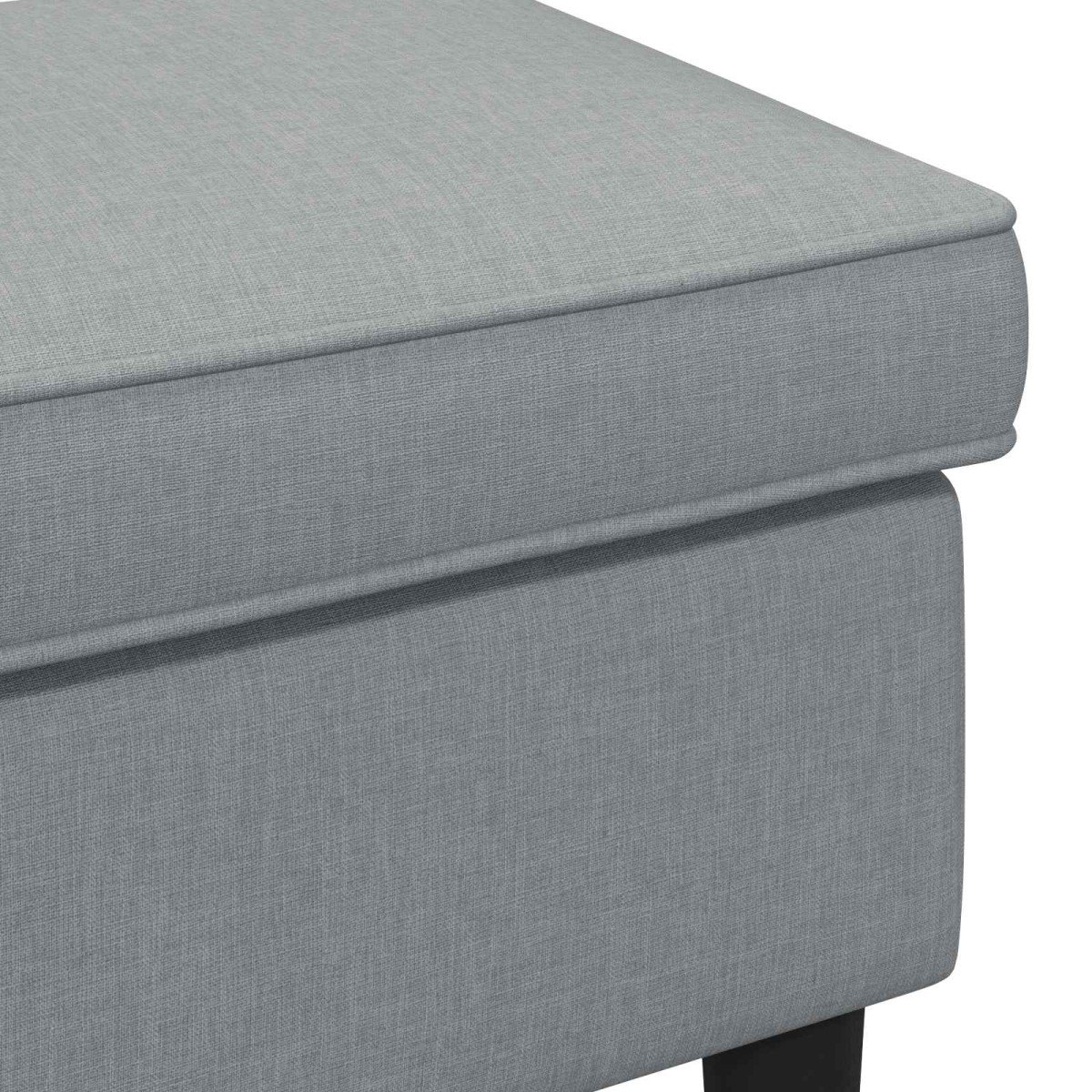 vidaXL Πολυθρόνα Ποδιών Ανοιχτό γκρι 55 x 35 x 41 εκ Ύφασμα