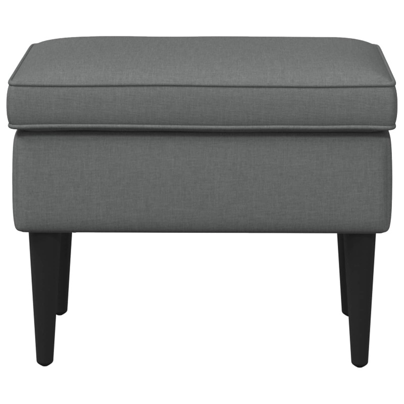 vidaXL Πολυθρόνα Ποδιών Σκούρο Γκρι 55 x 35 x 41 εκ Ύφασμα