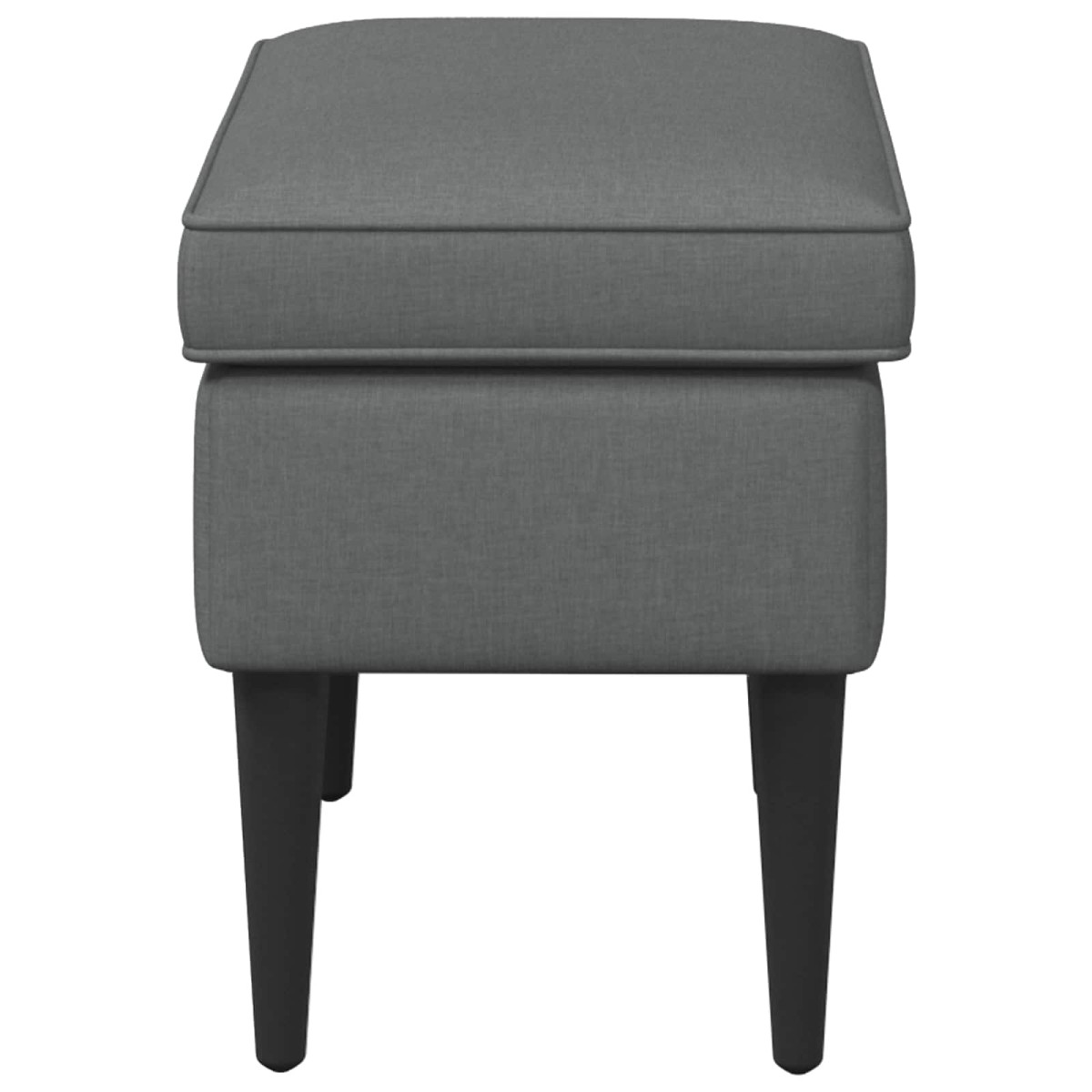 vidaXL Πολυθρόνα Ποδιών Σκούρο Γκρι 55 x 35 x 41 εκ Ύφασμα