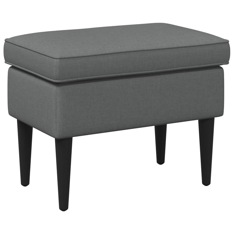 vidaXL Πολυθρόνα Ποδιών Σκούρο Γκρι 55 x 35 x 41 εκ Ύφασμα