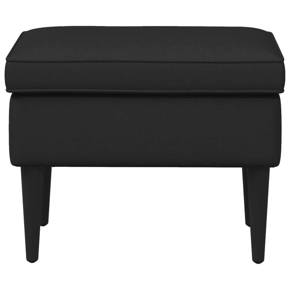 vidaXL Πολυθρόνα Ποδιών Μαύρο 55 x 35 x 41 εκ Ύφασμα