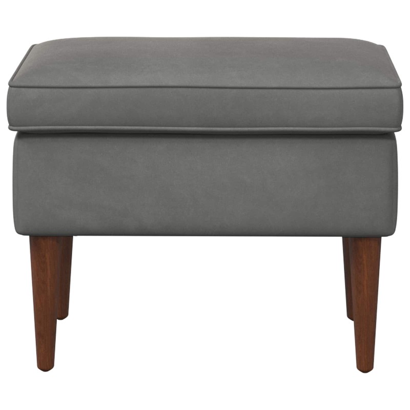 vidaXL Πολυθρόνα Ποδιών Σκούρο Γκρι 55 x 35 x 41 εκ Βελούδο