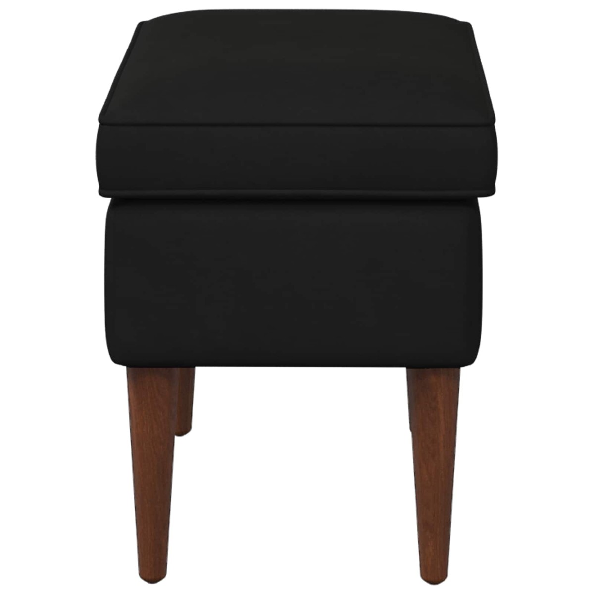 vidaXL Πολυθρόνα Ποδιών Μαύρο 55 x 35 x 41 εκ Βελούδο