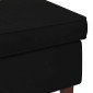 vidaXL Πολυθρόνα Ποδιών Μαύρο 55 x 35 x 41 εκ Βελούδο
