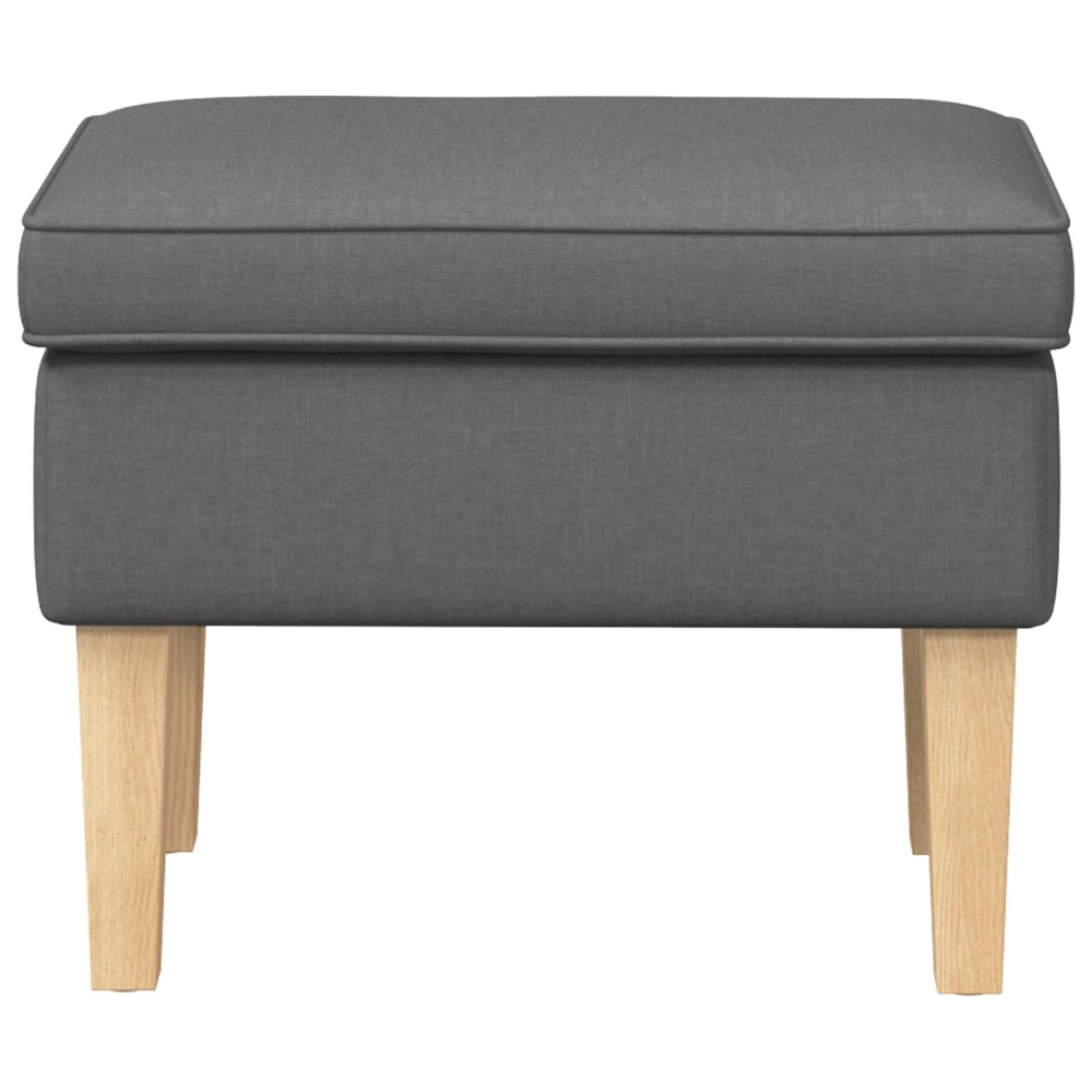 vidaXL Πολυθρόνα Ποδιών Σκούρο Γκρι 55 x 35 x 41 εκ Ύφασμα
