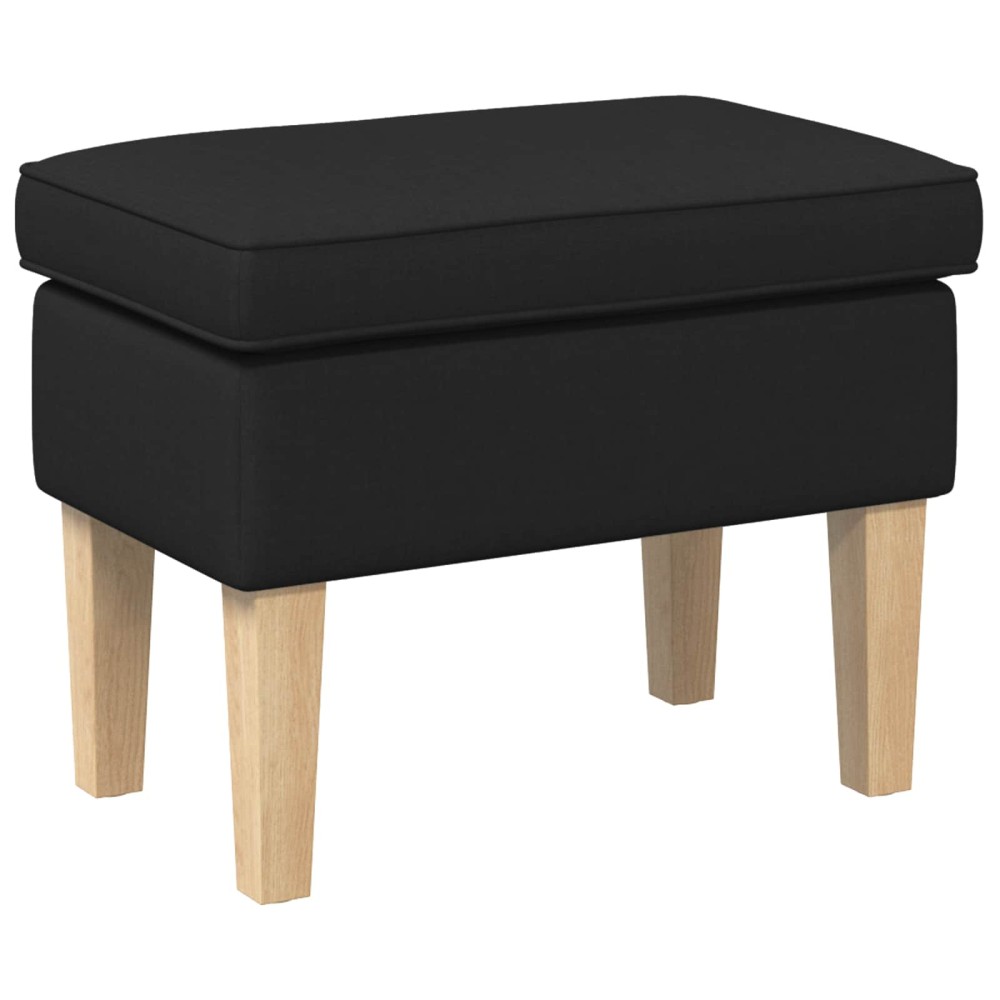 vidaXL Πολυθρόνα Ποδιών Μαύρο 55 x 35 x 41 εκ Ύφασμα