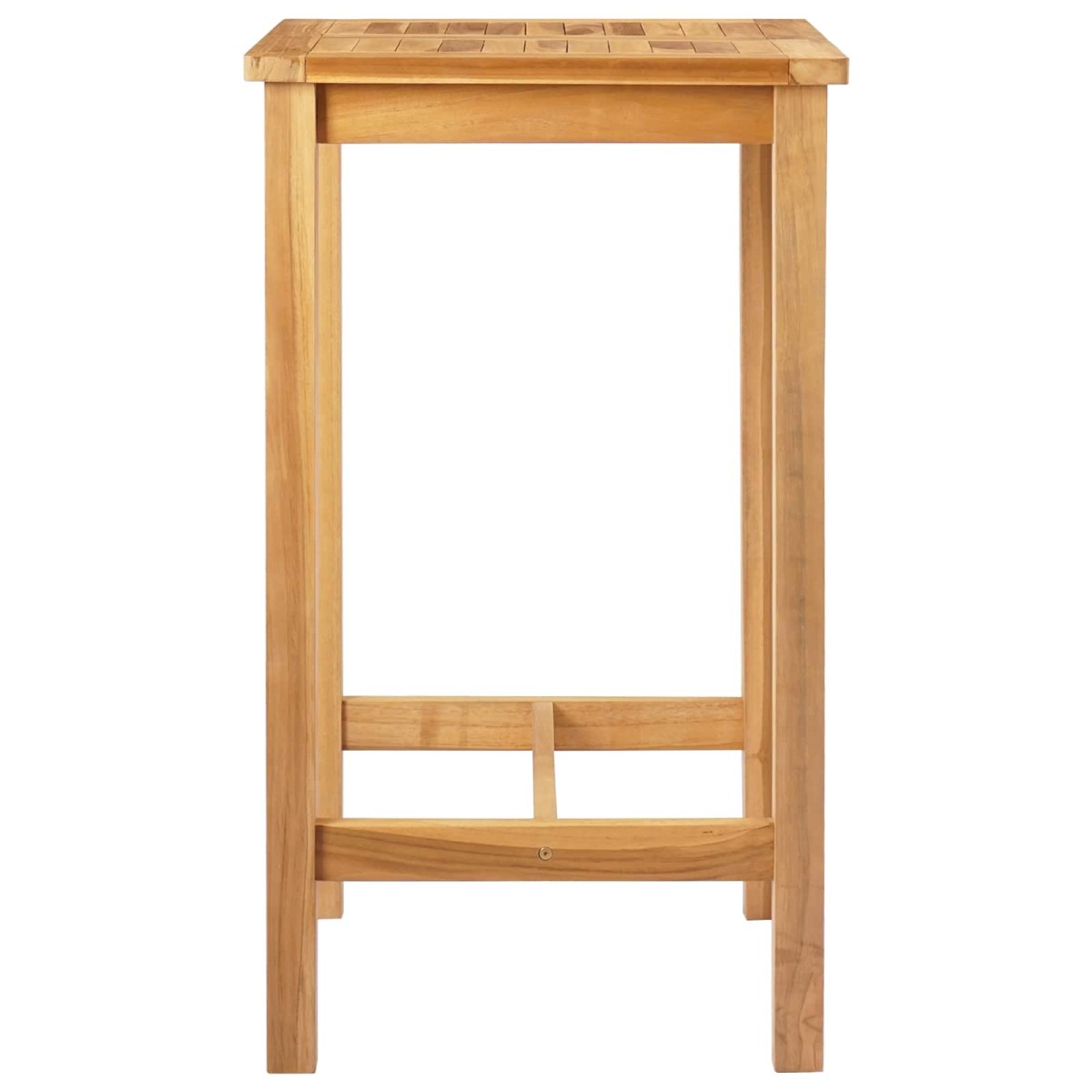 vidaXL Τραπέζι μπαρ Φυσικό 60 x 60 x 105 cm Στερεό Τίκ