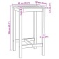 vidaXL Τραπέζι μπαρ Φυσικό 60 x 60 x 105 cm Στερεό Τίκ