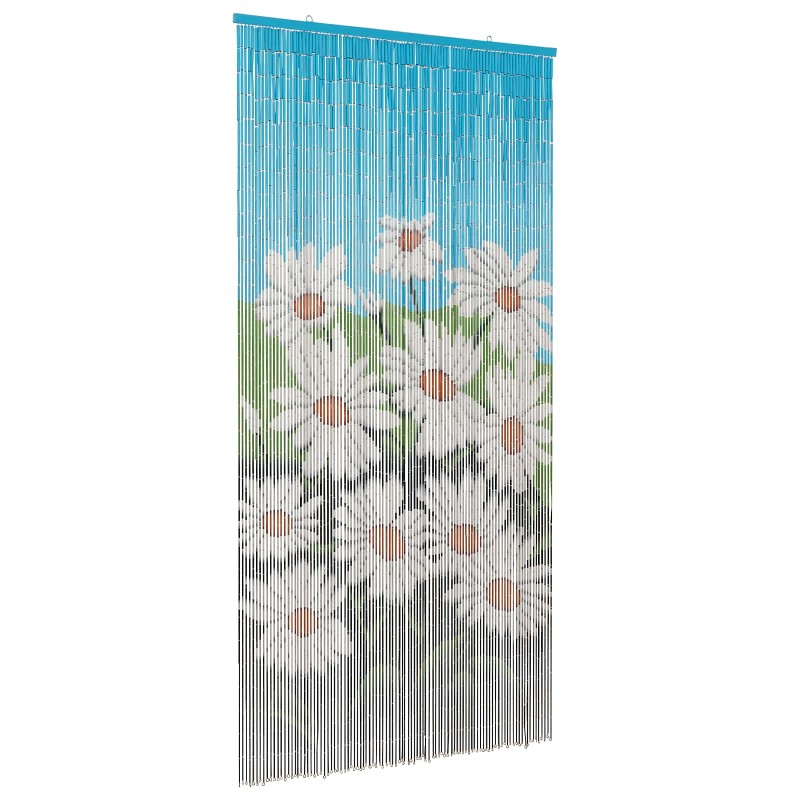 vidaXL Κουρτίνα Πόρτας για Έντομα πολύχρωμο 200 x 100 cm Μπαμπού
