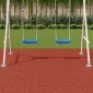 vidaXL Πέτρα βήματος 6 τμχ. Κόκκινο 40,5 x 40,5 x 2 εκ. Λάστιχο