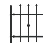vidaXL Φράχτης με Σπίθες ASTEN 200 x 110 εκ Μαύρο