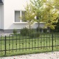vidaXL Φράχτης με Σπίθες ASTEN 200 x 110 εκ Μαύρο