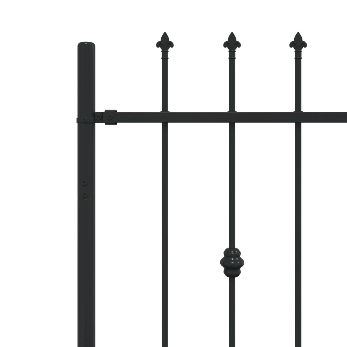 vidaXL Φράχτης με Σπίθες ASTEN 200 x 130 εκ Μαύρο