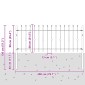 vidaXL Φράχτης με Σπίθες ASTEN 200 x 130 εκ Μαύρο