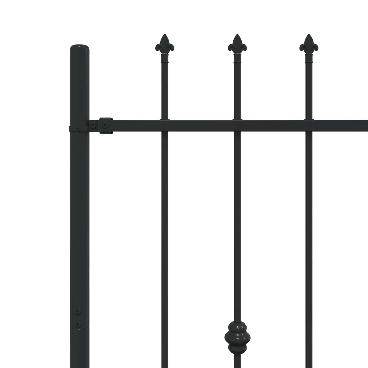 vidaXL Φράχτης με Σπίθες ASTEN 200 x 150 cm Μαύρο